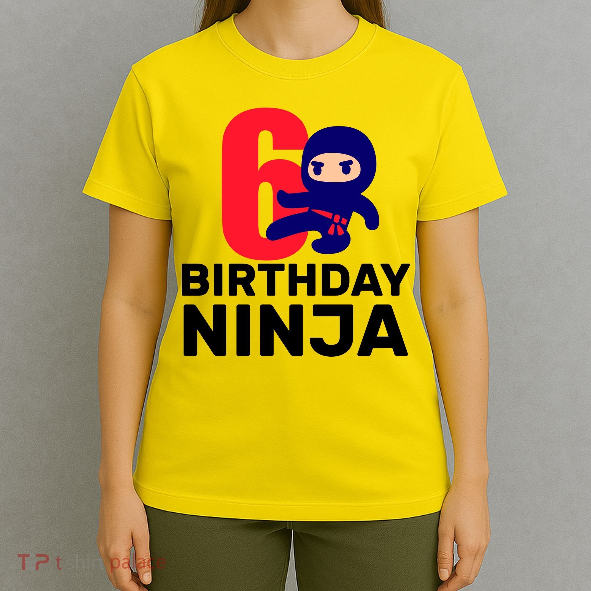 6th Birthday Ninja  T-Shirt