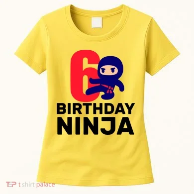 6th Birthday Ninja  Women's T-Shirt