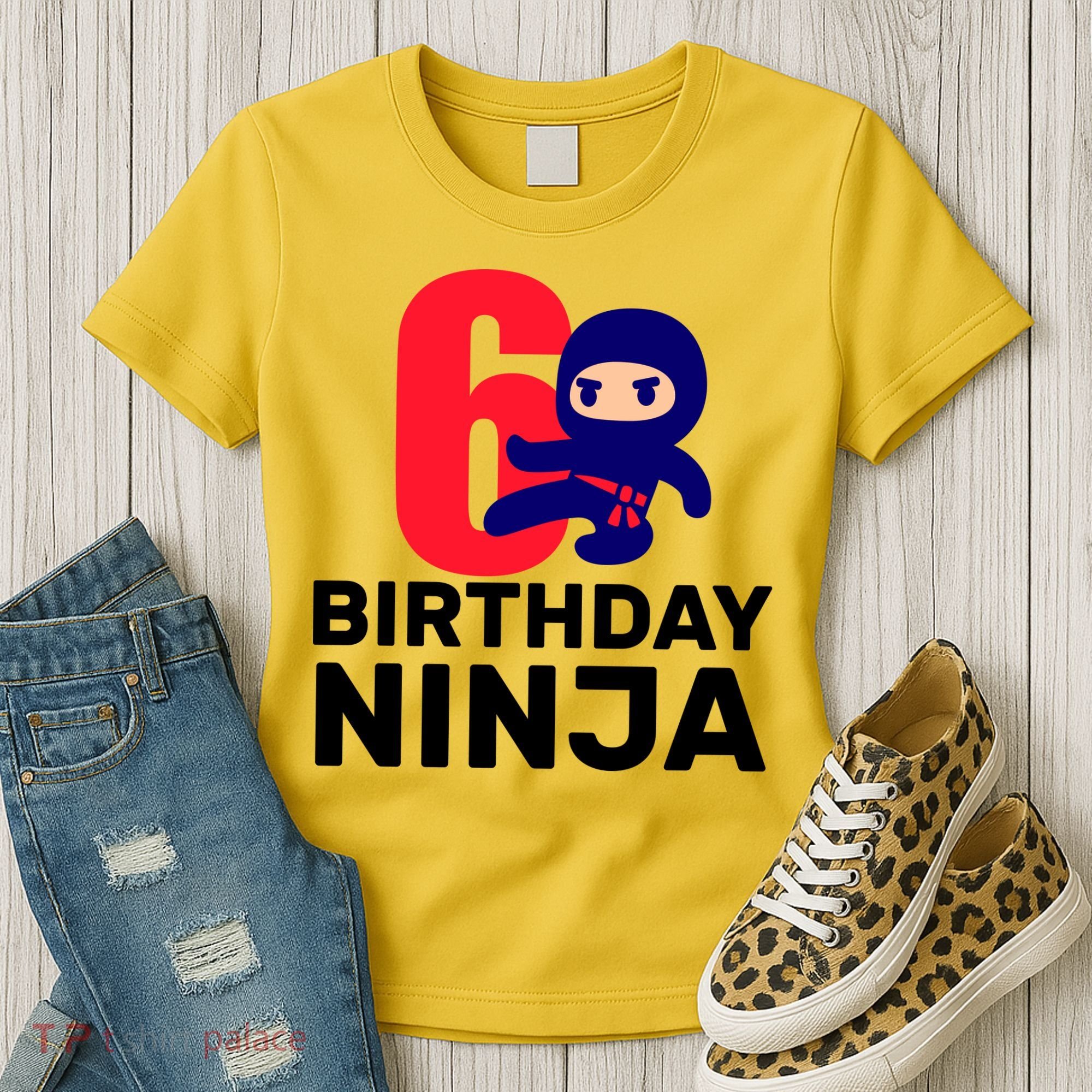 6th Birthday Ninja  Women's T-Shirt