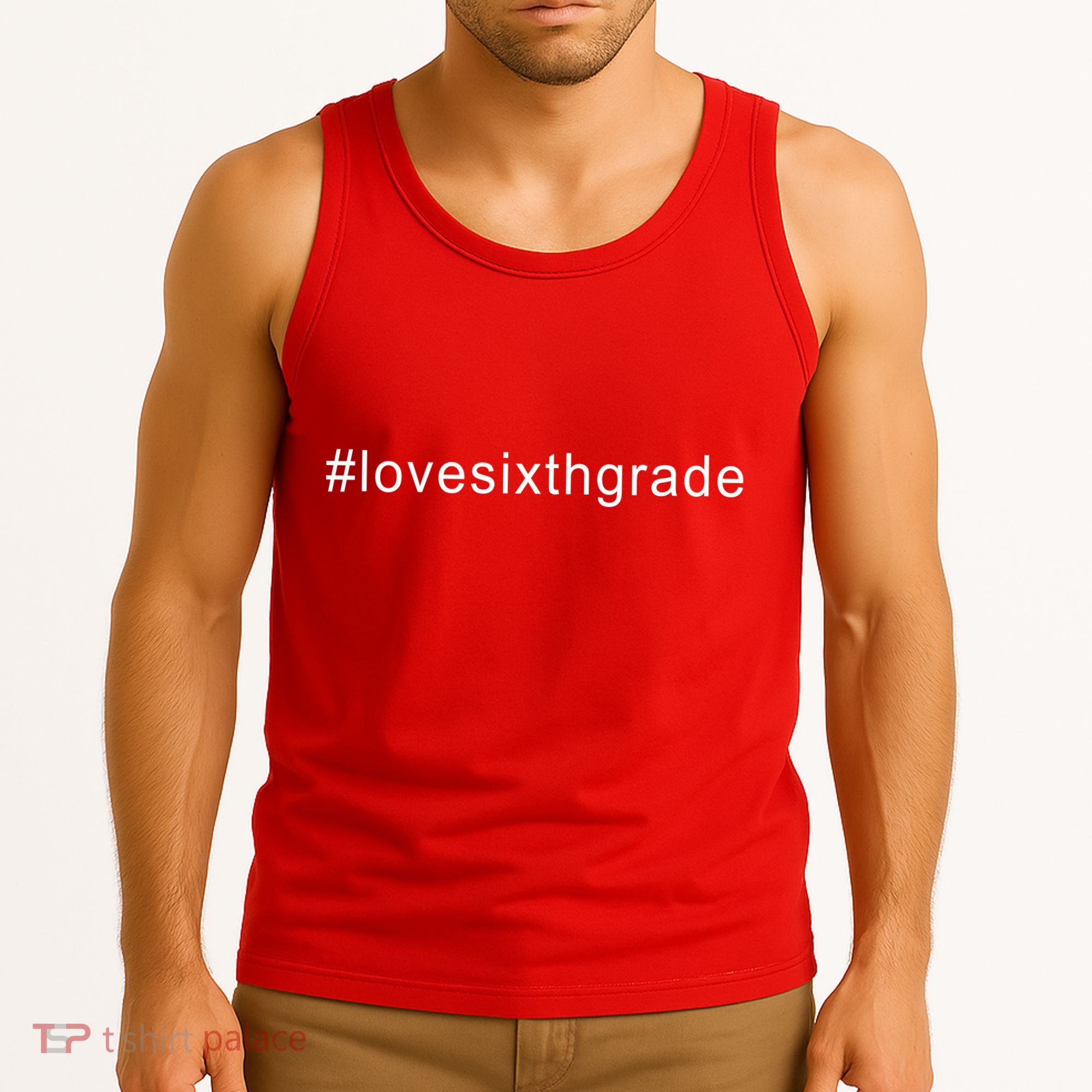 6th Grade Hashtag Love Six Grade Tank Top