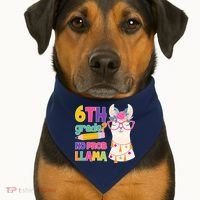 6th Grade? No Prob Llama USA-Made Doggie Bandana thumb 1
