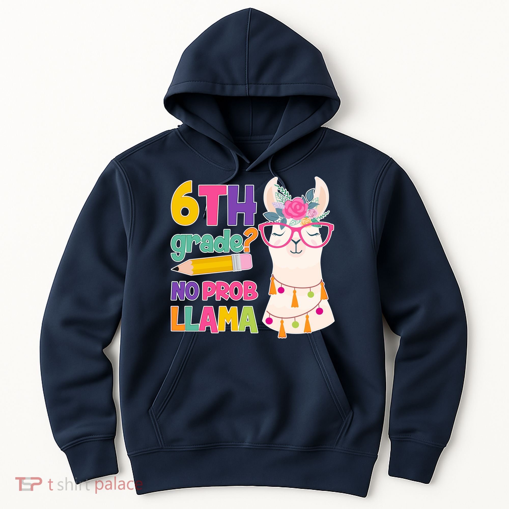 6th Grade? No Prob Llama Hoodie