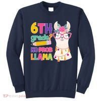 6th Grade? No Prob Llama Sweatshirt thumb 0