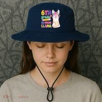 6th Grade? No Prob Llama Bucket Hat thumb 3