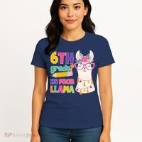 6th Grade? No Prob Llama Women's T-Shirt thumb 4