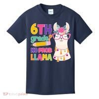 6th Grade? No Prob Llama Kids T-Shirt thumb 0