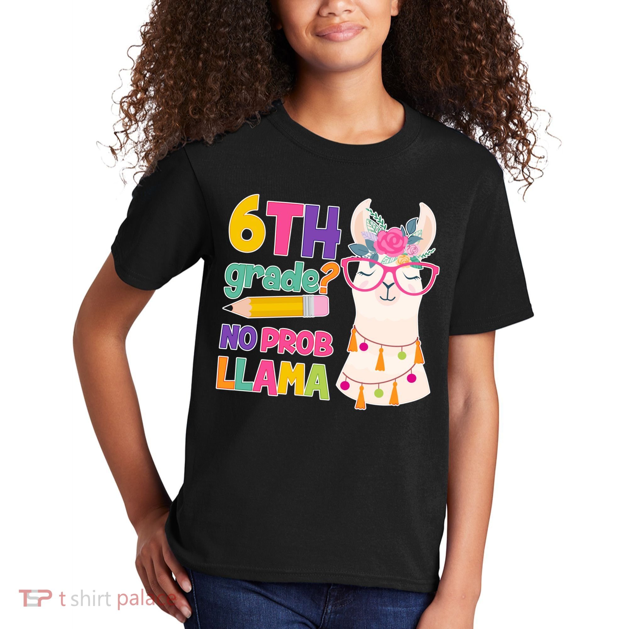 6th Grade? No Prob Llama Kids T-Shirt