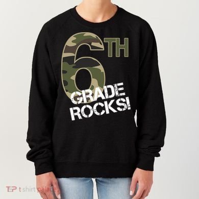 6th Grade Rocks Camo Women's Sweatshirt