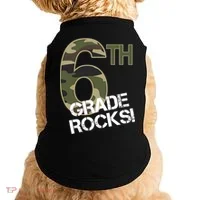 6th Grade Rocks Camo Doggie Tank thumb 0