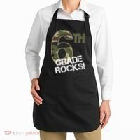 6th Grade Rocks Camo Apron thumb 2