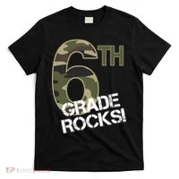 6th Grade Rocks Camo T-Shirt thumb 0