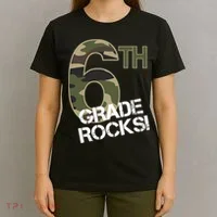 6th Grade Rocks Camo T-Shirt thumb 4