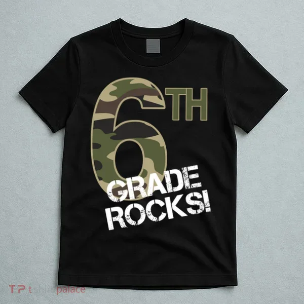 6th Grade Rocks Camo T-Shirt