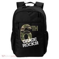6th Grade Rocks Camo Backpack thumb 0