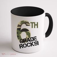 6th Grade Rocks Camo Coffee Mug thumb 1