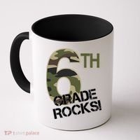 6th Grade Rocks Camo Coffee Mug thumb 0