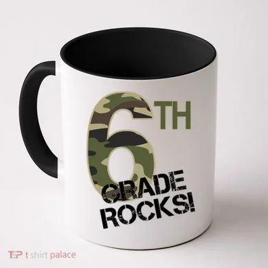 6th Grade Rocks Camo Coffee Mug