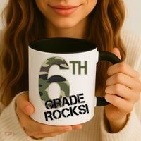 6th Grade Rocks Camo Coffee Mug thumb 3