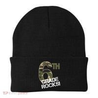 6th Grade Rocks Camo Beanie thumb 0