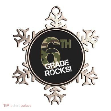 6th Grade Rocks Camo Ornament