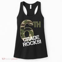 6th Grade Rocks Camo Women's Tank Top thumb 0