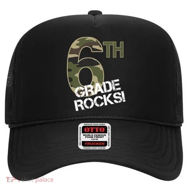 6th Grade Rocks Camo Hat