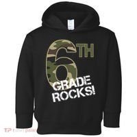 6th Grade Rocks Camo Toddler Hoodie thumb 0