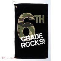 6th Grade Rocks Camo Golf Towel thumb 0