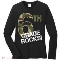 6th Grade Rocks Camo Women's Long Sleeve Shirt thumb 0