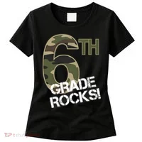 6th Grade Rocks Camo Women's T-Shirt thumb 0