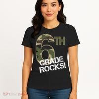 6th Grade Rocks Camo Women's T-Shirt thumb 4