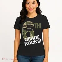 6th Grade Rocks Camo Women's T-Shirt thumb 4