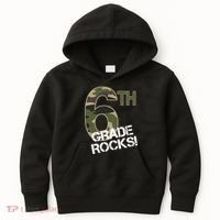 6th Grade Rocks Camo Kids Hoodie thumb 0