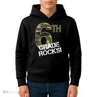 6th Grade Rocks Camo Kids Hoodie thumb 4