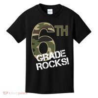 6th Grade Rocks Camo Kids T-Shirt thumb 0