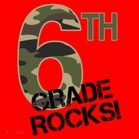 6th Grade Rocks Camo Santa Hat thumb 1