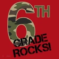 6th Grade Rocks Camo Christmas Stocking thumb 1