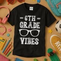 6th Grade Vibes Kids T-Shirt thumb 3