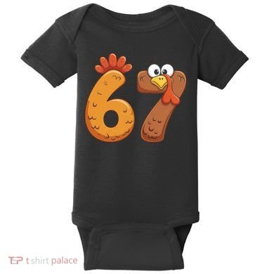 67 Thanksgiving Turkey Baby Bodysuit