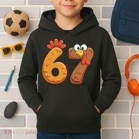 67 Thanksgiving Turkey Kids Hoodie thumb 2