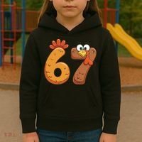 67 Thanksgiving Turkey Kids Hoodie thumb 3