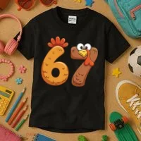 67 Thanksgiving Turkey Kids T-Shirt thumb 3