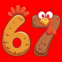 67 Thanksgiving Turkey Santa Hat thumb 1