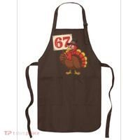 67 Turkey Thanksgiving Meme Funny Sixty Seven Apron thumb 0