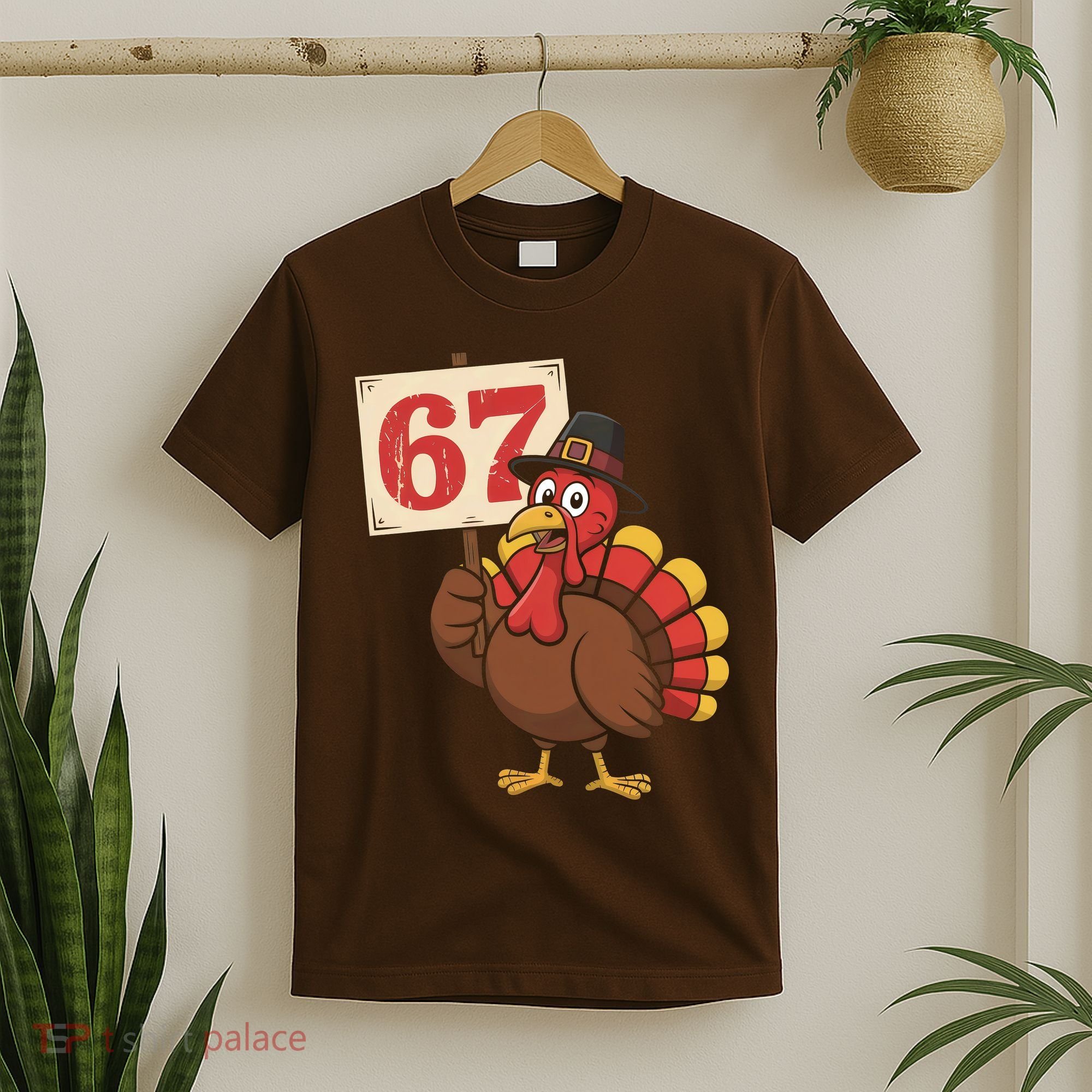 67 Turkey Thanksgiving Meme Funny Sixty Seven T-Shirt
