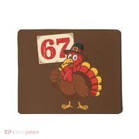 67 Turkey Thanksgiving Meme Funny Sixty Seven Mousepad thumb 0