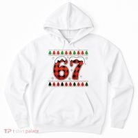 67 Ugly Christmas Xmas Buffalo Plaid Six Seven Hoodie thumb 0