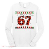 67 Ugly Christmas Xmas Buffalo Plaid Six Seven Long Sleeve Shirt thumb 0