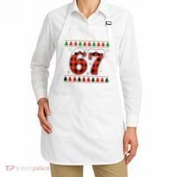 67 Ugly Christmas Xmas Buffalo Plaid Six Seven Apron thumb 2