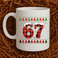 67 Ugly Christmas Xmas Buffalo Plaid Six Seven Coffee Mug thumb 2